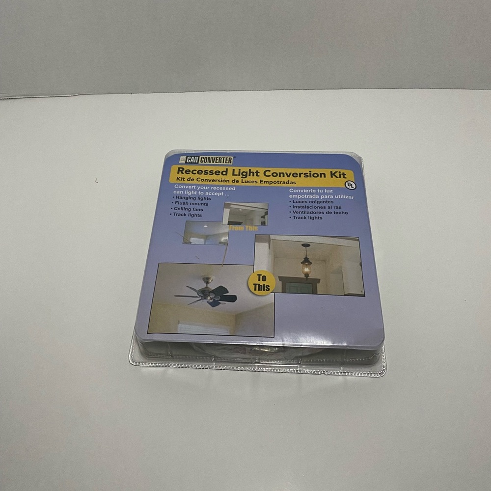 The can converter: Recessed light conversion kit